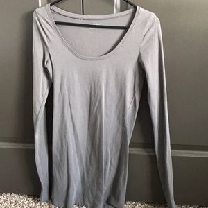 grey long sleeve dress
